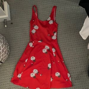 Red Floral Dress